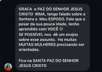 Depoimento de aluna
